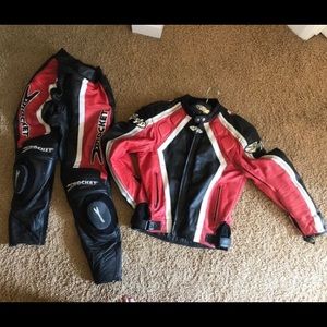 COPY - Joe Rocket 2-piece Leather Riding Suit Size 44